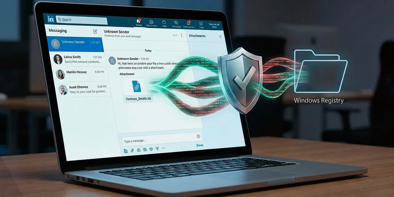 Атака через LinkedIn: хакеры используют легитимные PDF-ридеры и Python для скрытого взлома