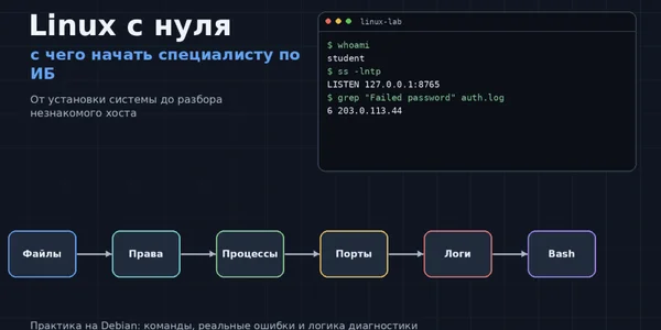 Linux с нуля: с чего начать специалисту по ИБ