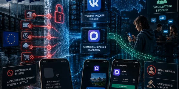 ЕС заморозил активы VK и оператора MAX