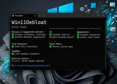 Win11Debloat: Free PowerShell Script That Removes Copilot, Telemetry, and Bloatware from Windows 10/11