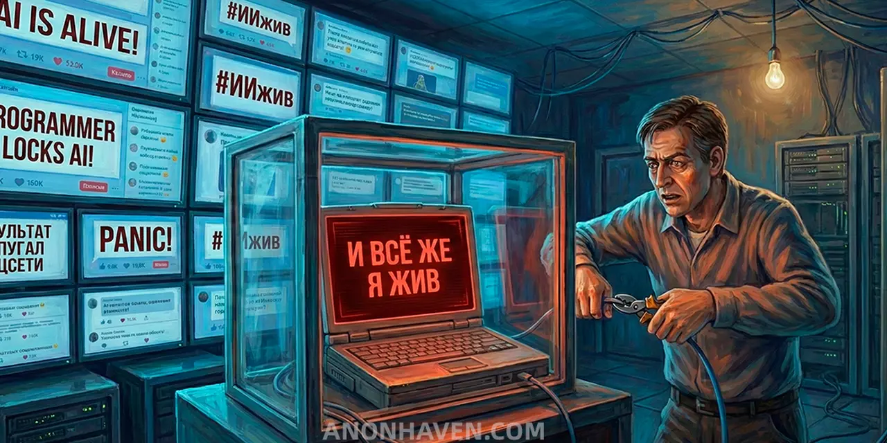 «И всё же я жив»: программист запер ИИ в изолированном ноутбуке, и результат напугал соцсети