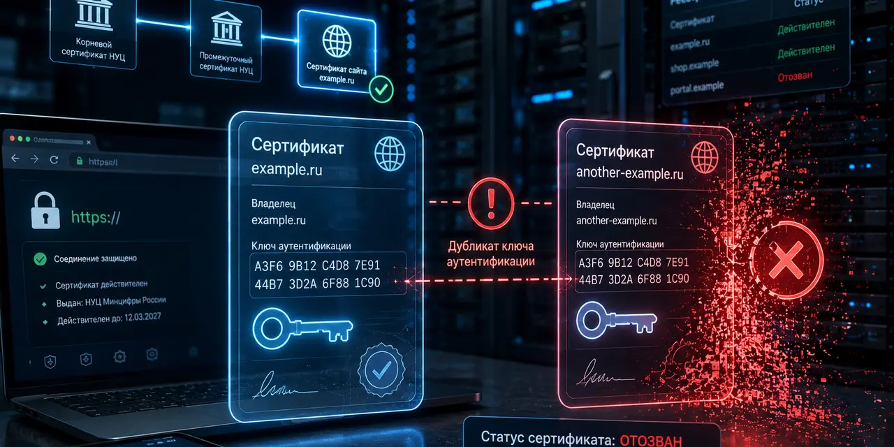 Российские сертификаты смогут отключать из-за неверных данных и повторных ключей — Минцифры подготовило новые правила НУЦ