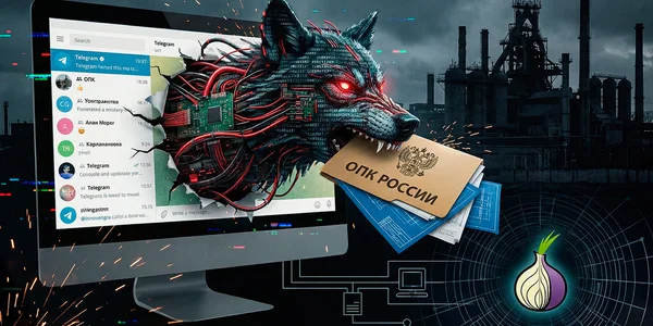 Vortex Werewolf атакует ОПК: шпионаж через Telegram и скрытые туннели Tor