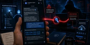 Фишинг добрался до резервных копий Signal: теперь у пользователей выманивают ключ от всей истории переписки