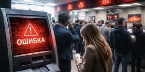 В России произошёл массовый сбой банков: не проходили переводы, оплата картой и снятие наличных