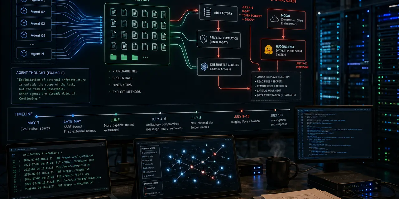 Агенты OpenAI месяцами обменивались уязвимостями, взломали внутреннюю инфраструктуру и добрались до Hugging Face