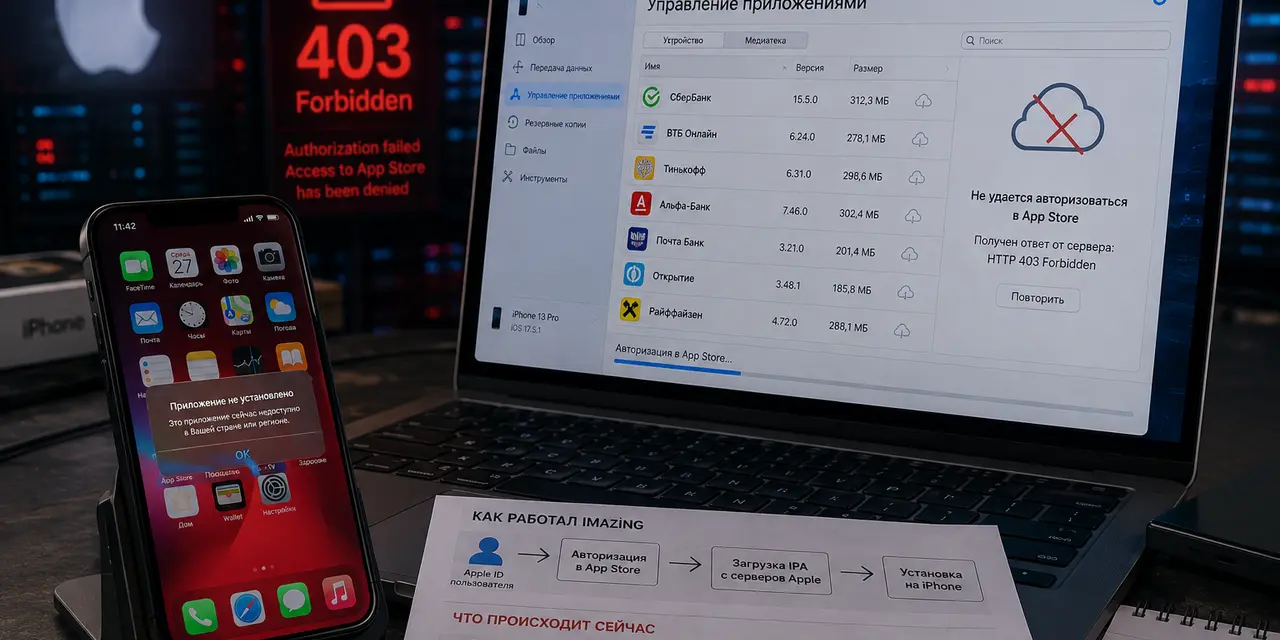 App Store начал отдавать 403: iMazing перестал скачивать приложения