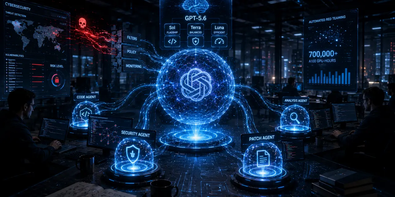 OpenAI показала GPT-5.6 Sol: новая модель идёт в кибербезопасность, кодинг и режим субагентов