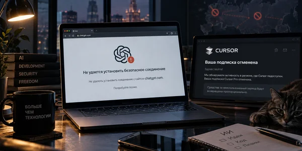 ChatGPT в России теряет доступ, Cursor отменяет подписки