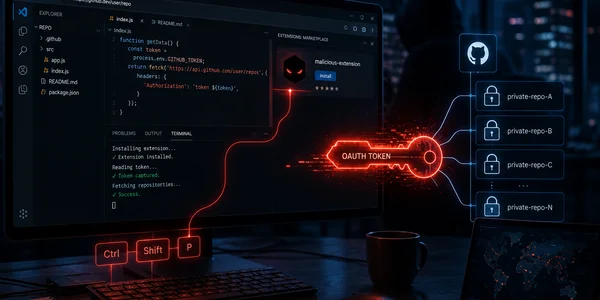 В VS Code нашли 0-day: один клик мог открыть атакующему доступ к приватным репозиториям GitHub