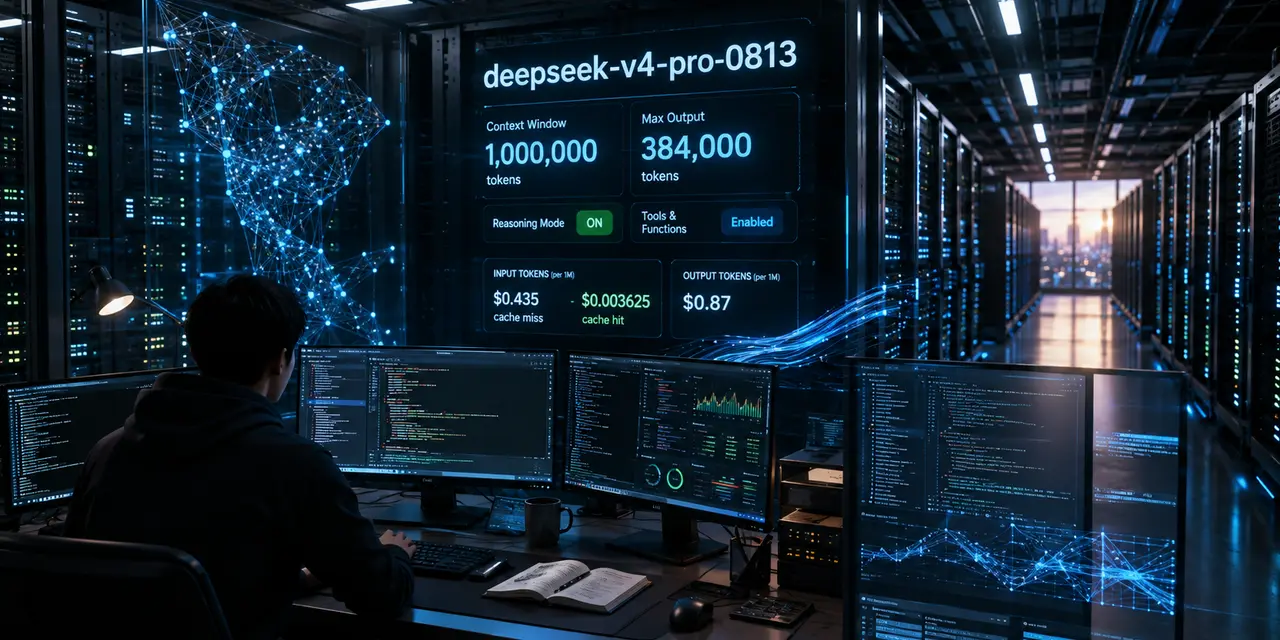 DeepSeek тихо переключила V4 Pro на сборку 0813: миллион токенов контекста и $0,87 за миллион выхода