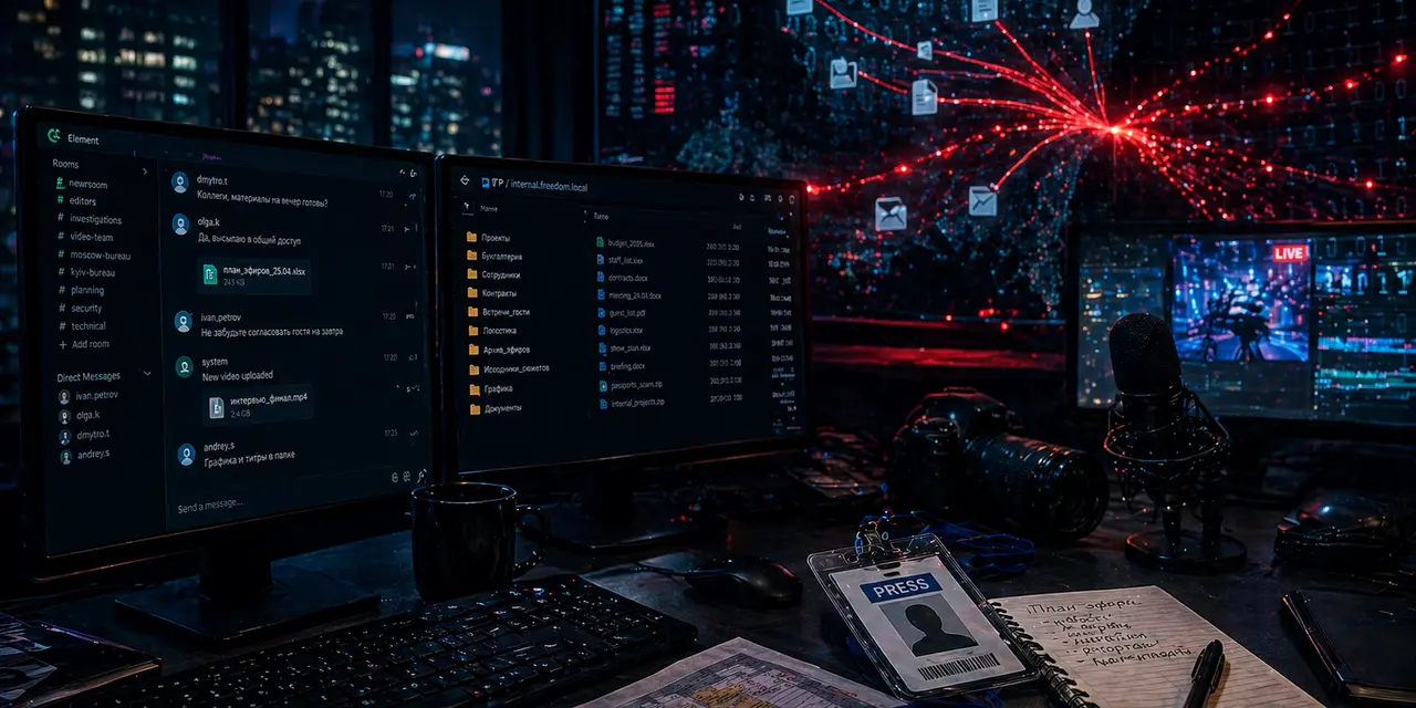 У телеканала FREEДОМ взломали внутреннюю базу: что известно