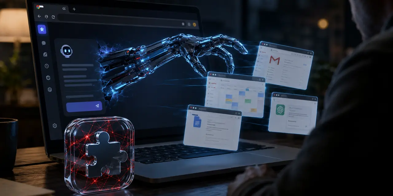ИИ-расширения для Chrome SiderAI и MaxAI могли открывать скрытые вкладки, читать сайты и вытаскивать данные из AI-аккаунтов