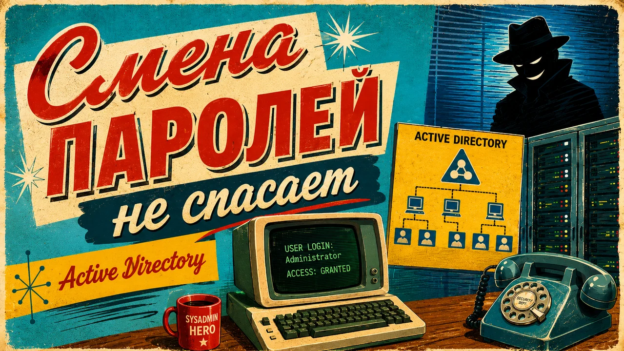 Смена паролей не спасает: как утечки в Active Directory переживают «массовый сброс»