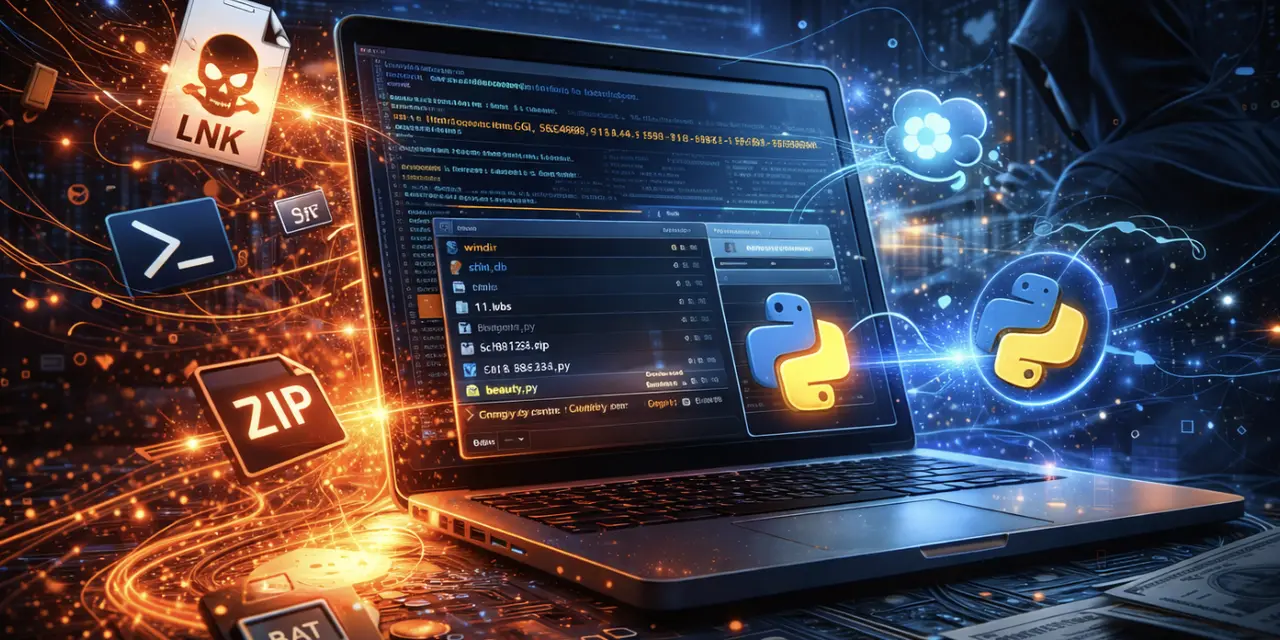 Kimsuky усложнила атаки через LNK-файлы и перешла к многоступенчатой доставке Python-бэкдора