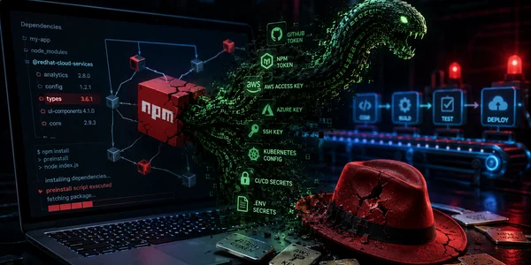 Официальные npm-пакеты Red Hat заразили стилером Miasma: атака прошла через цепочку поставок