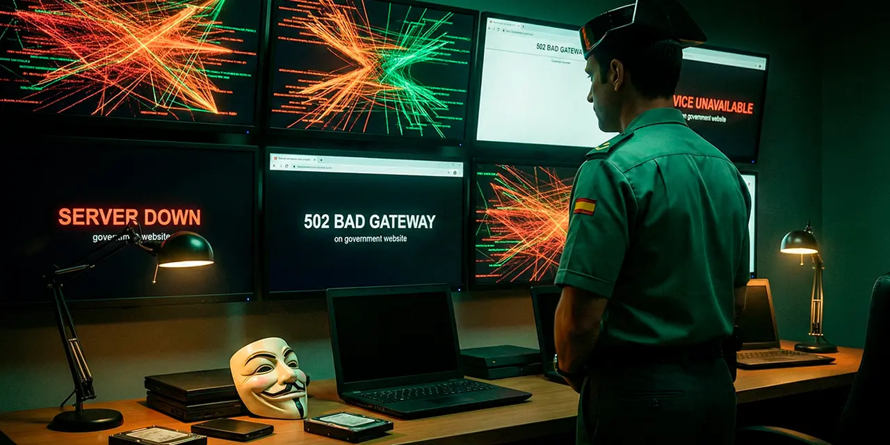 В Испании задержали четырёх участников Anonymous Fenix за DDoS-атаки на госсайты после наводнения в Валенсии