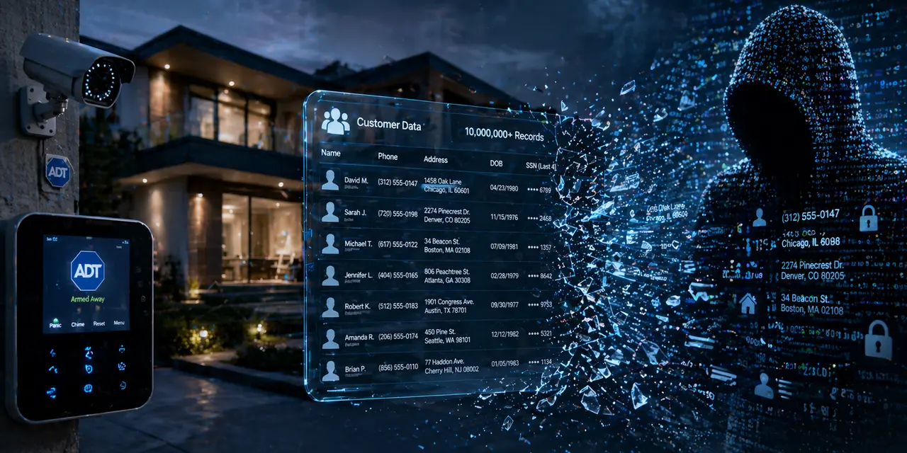 ADT подтвердил утечку данных: ShinyHunters заявили о 10 млн записей