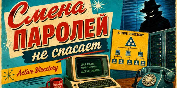 Смена паролей не спасает: как утечки в Active Directory переживают «массовый сброс»