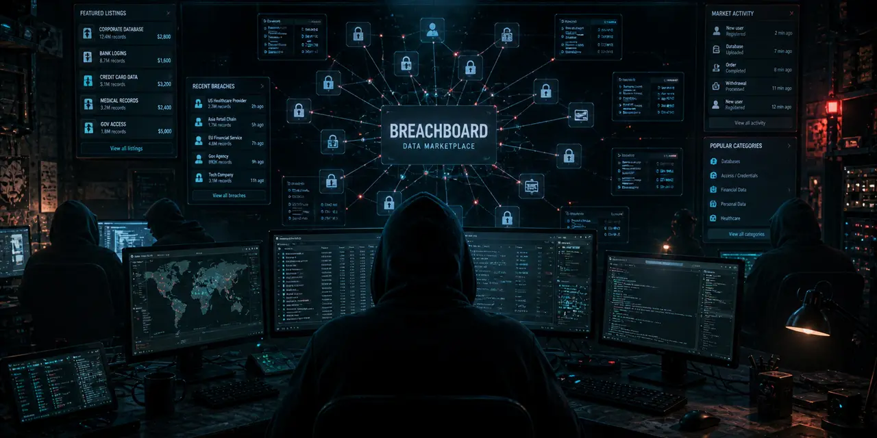 На смену BreachForums: в даркнете появился BreachBoard — новая витрина утечек