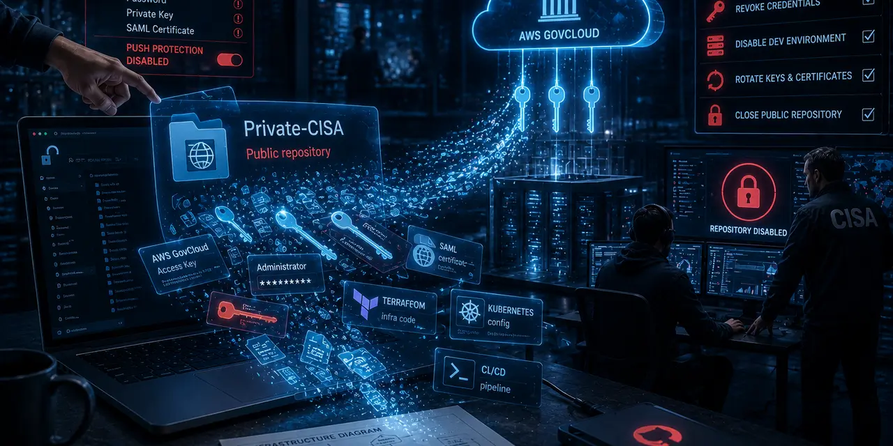 «Private-CISA» оказался публичным: ключи GovCloud утекли на GitHub