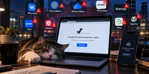 Рунет прилег: Mail.ru, VK и банки массово сбоят