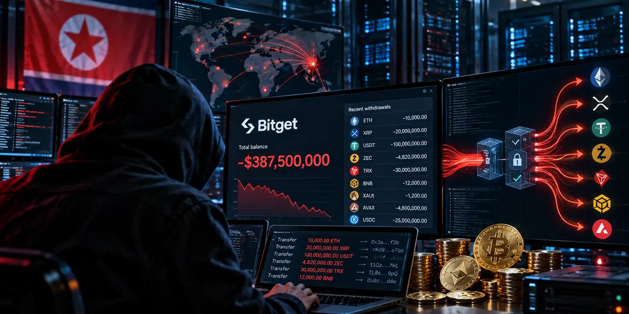 Bitget потеряла $387,5 млн после взлома