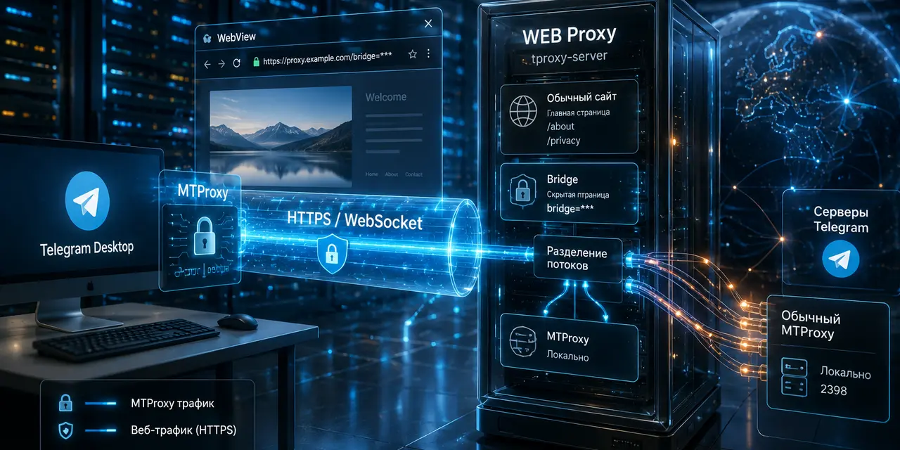 Telegram Desktop получил WEB-прокси поверх HTTPS для защиты от блокировок