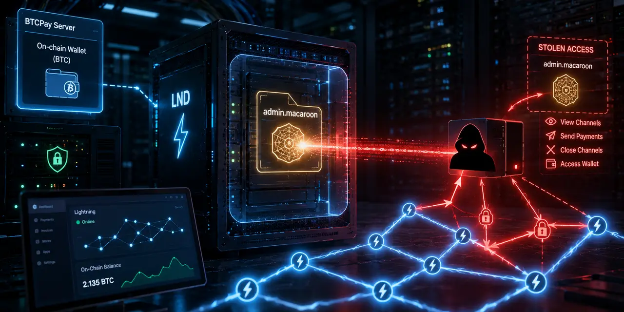 BTCPay Server позволял без авторизации получить токены управления LND — атака уже привела к краже биткоинов