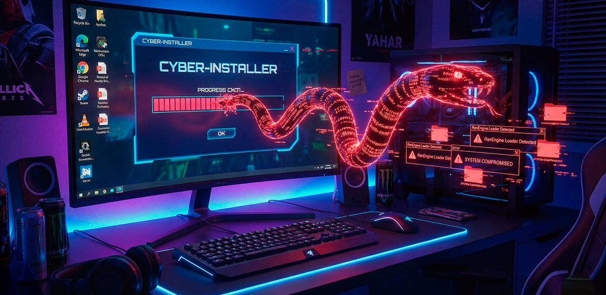 Троян RenEngine Loader заразил 400 тысяч ПК через пиратские игры