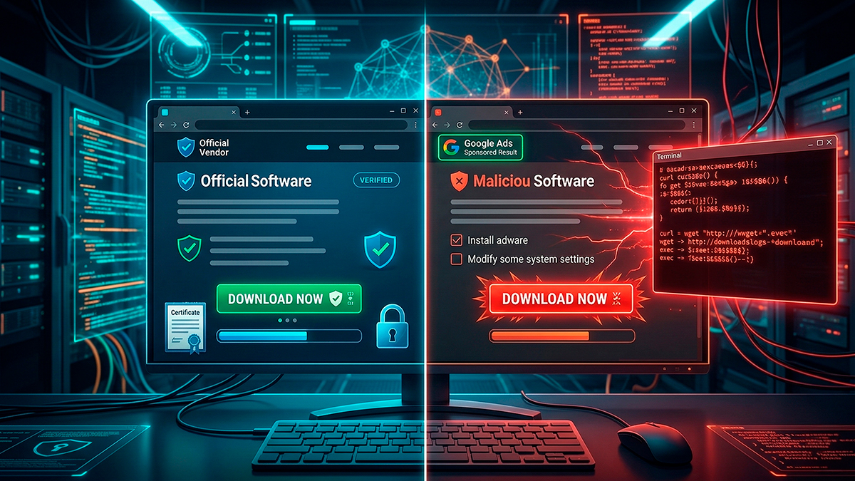 Поддельные страницы установки Claude Code распространяют инфостилер Amatera через Google Ads
