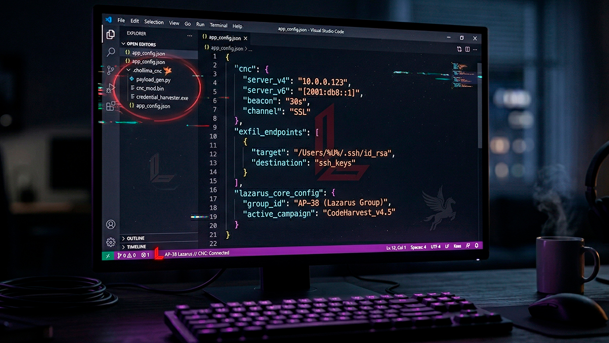 North Korean hackers weaponise VS Code tasks.json to steal credentials from developers