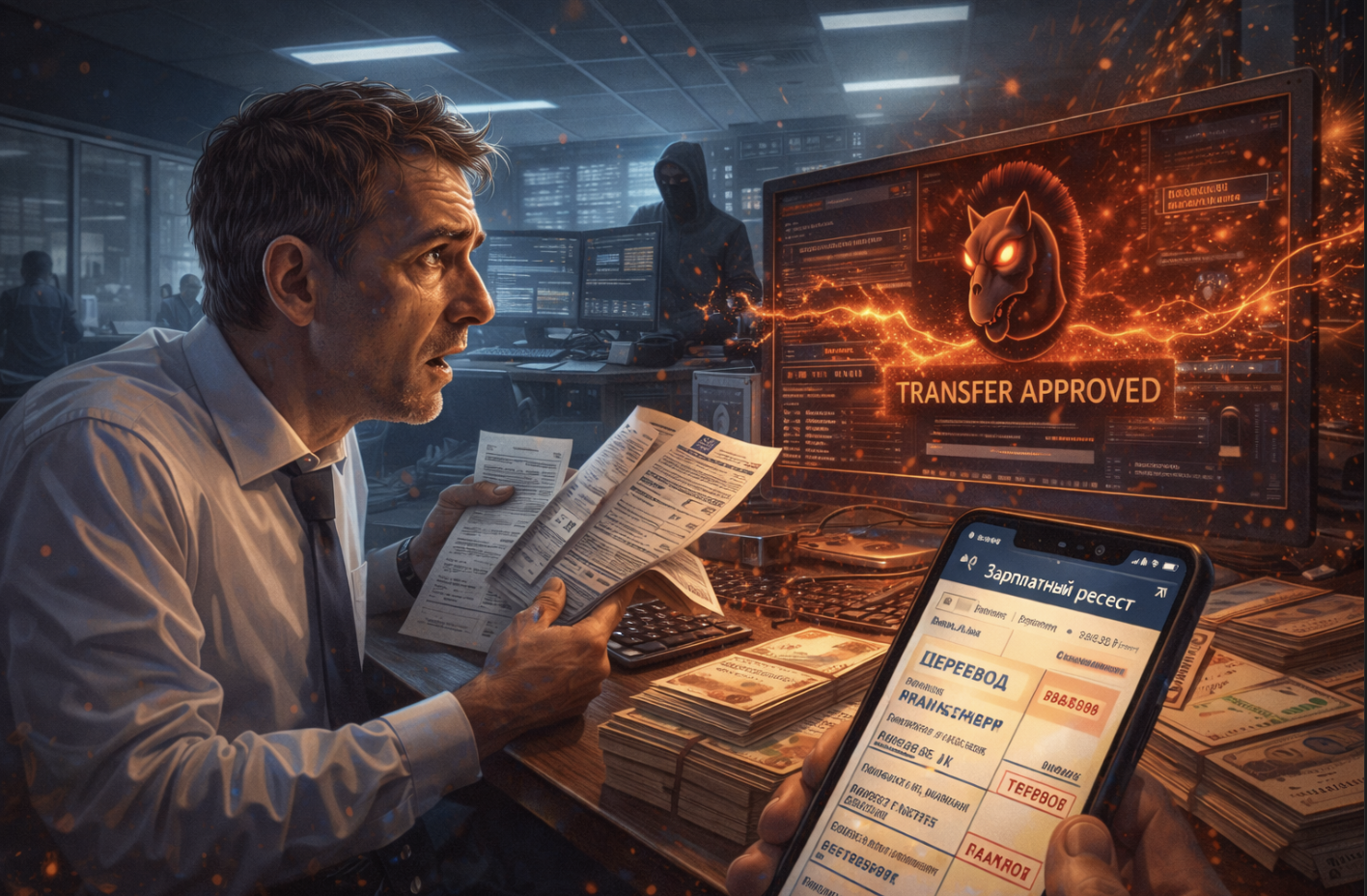 Hive0117 начала красть деньги через ДБО под видом зарплаты