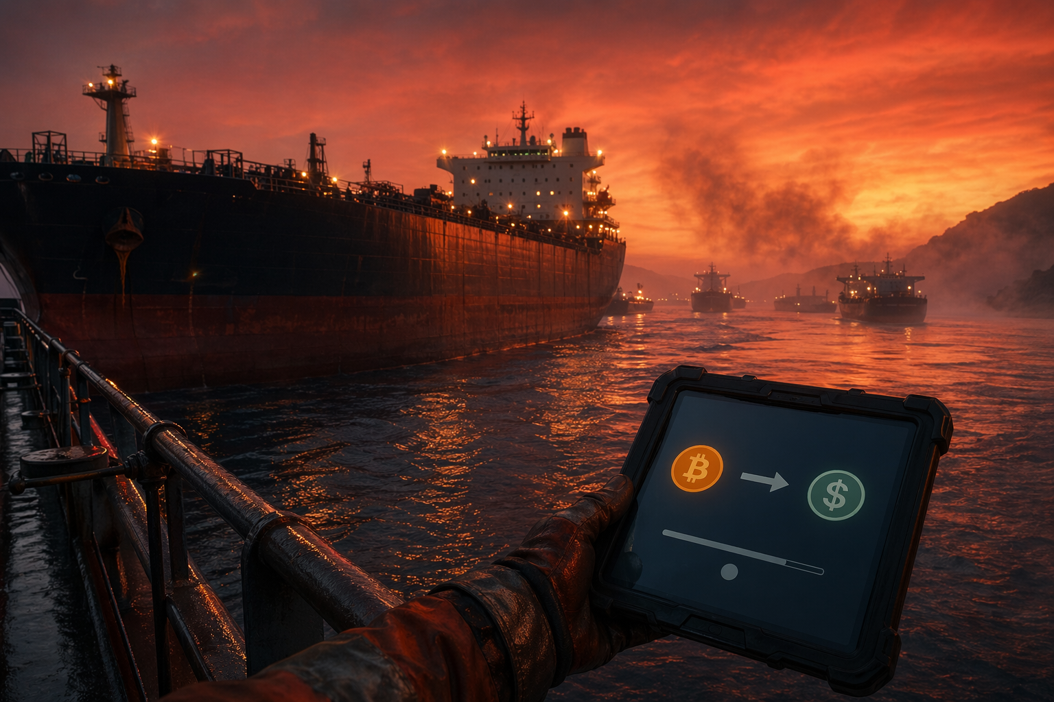 Мошенники вышли в море: у судов у Ормузского пролива начали вымогать криптовалюту за «безопасный проход»