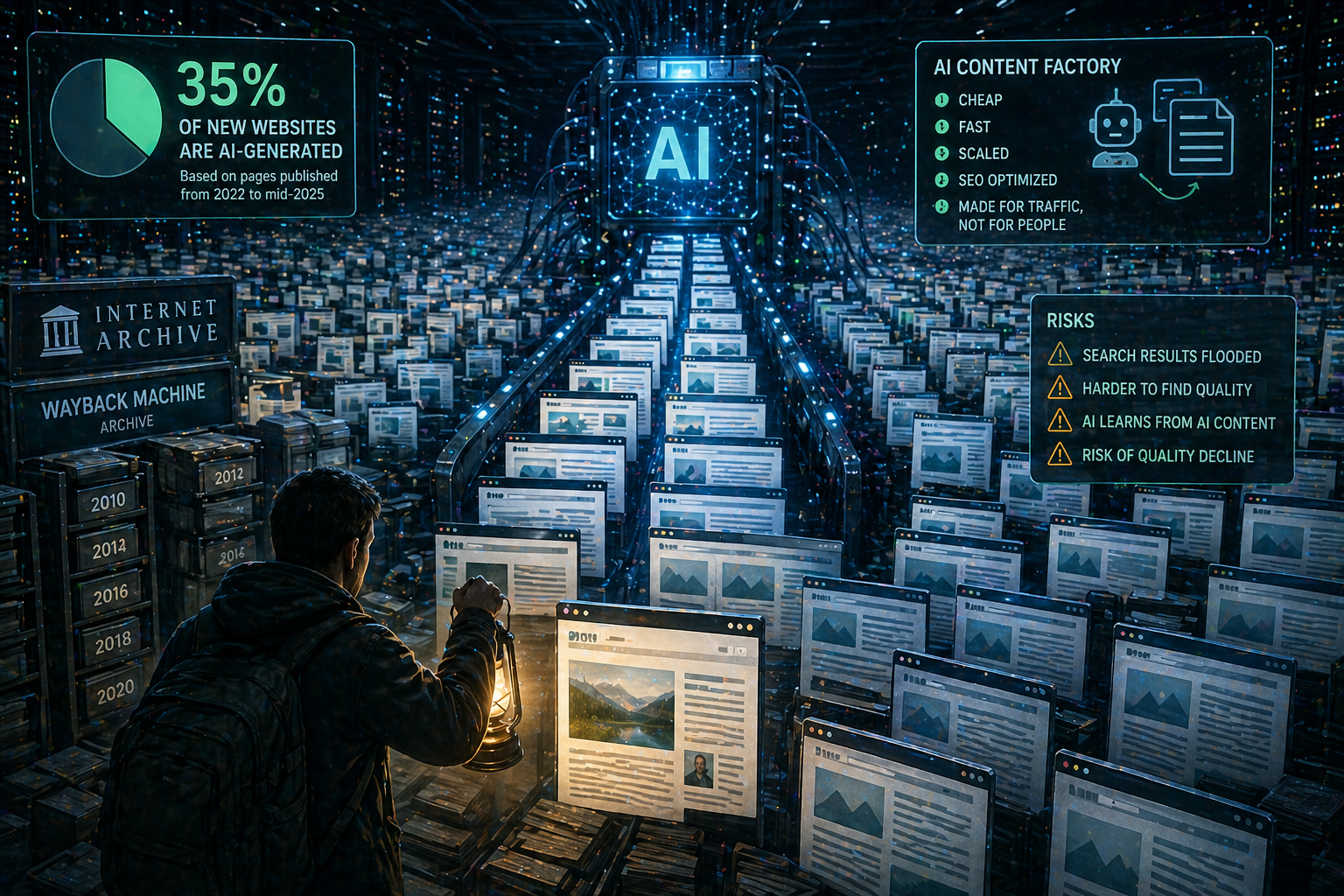 Контент для трети новых сайтов в интернете уже делает ИИ