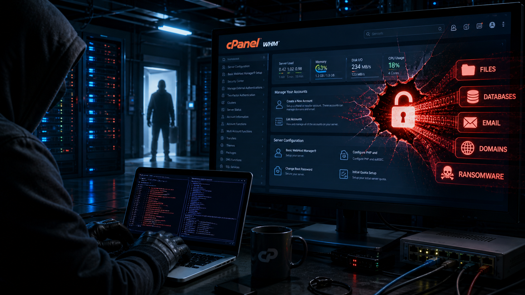 Критическая уязвимость в cPanel уже в деле: атаки дошли до ransomware, под ударом миллионы сайтов