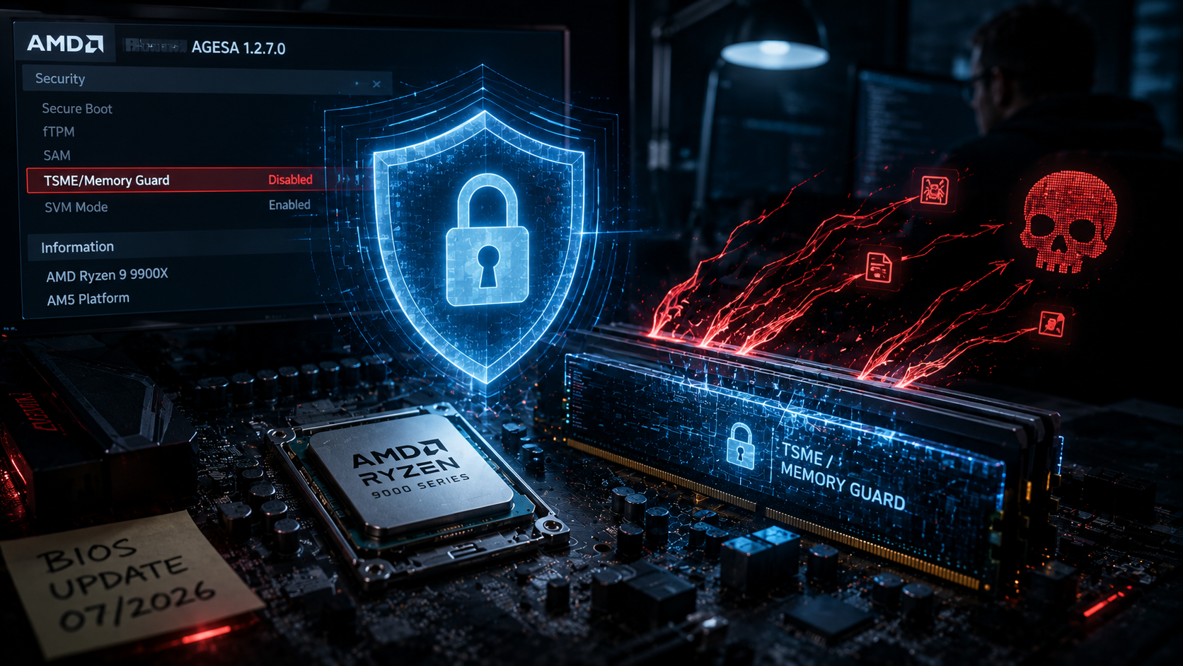 AMD вернёт шифрование памяти в Ryzen 9000: пользователи заметили тихое отключение защиты и подняли шум