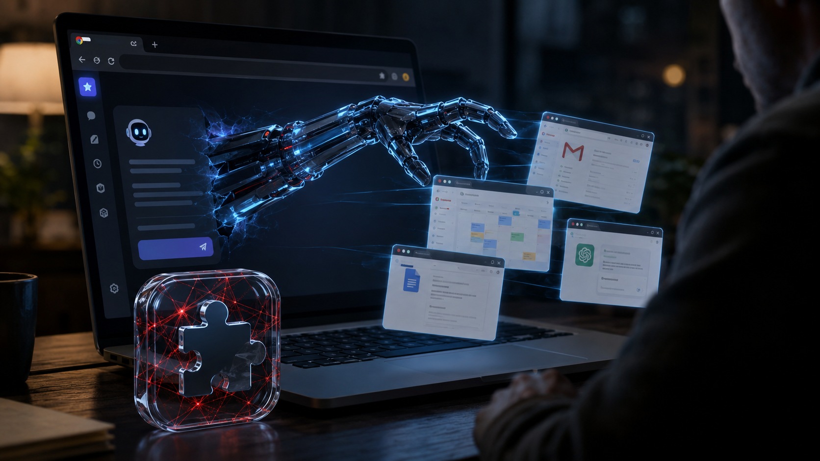 ИИ-расширения для Chrome SiderAI и MaxAI могли открывать скрытые вкладки, читать сайты и вытаскивать данные из AI-аккаунтов