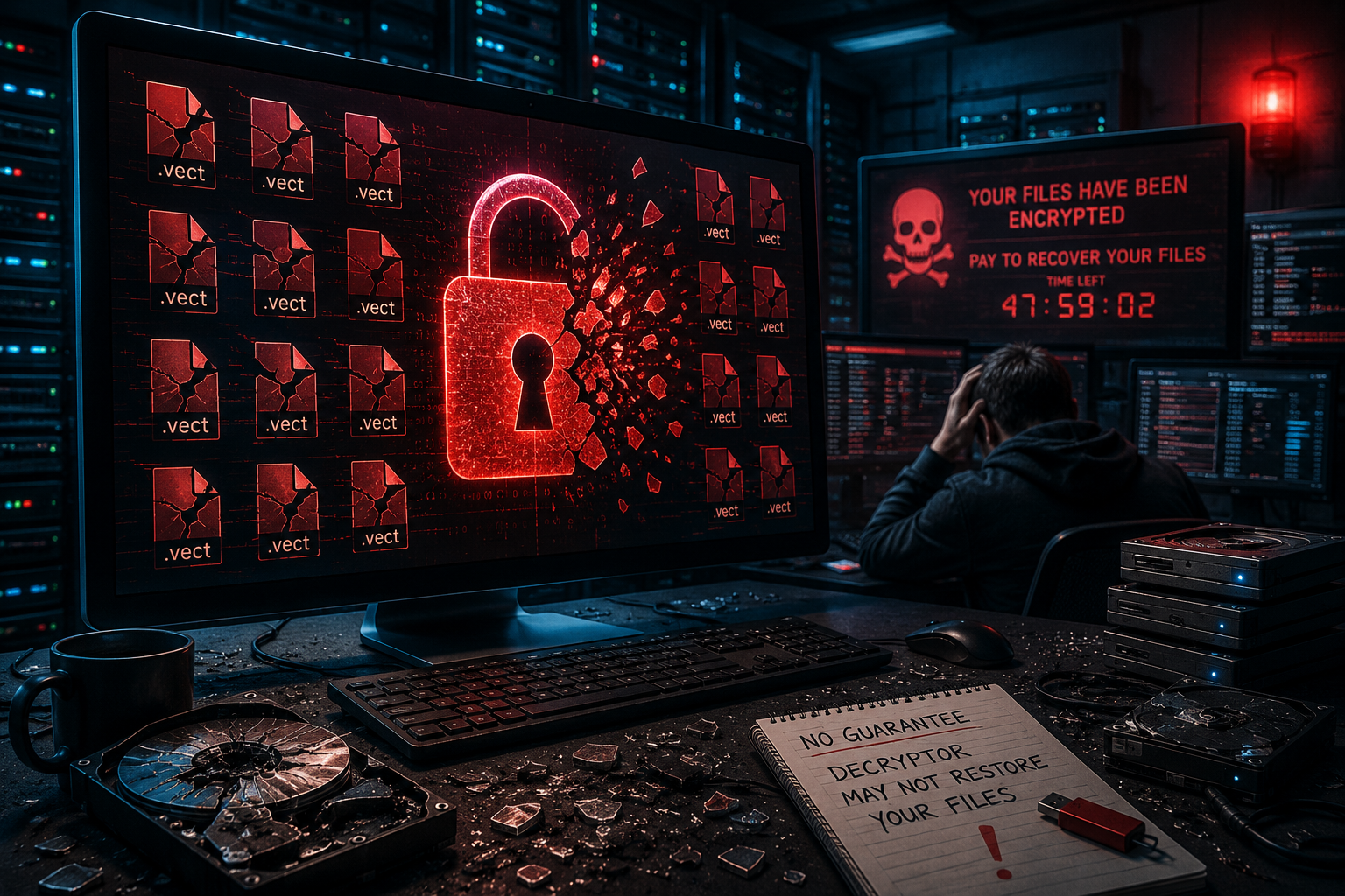 VECT 2.0 оказался вымогателем, который может повредить файлы без шанса на восстановление