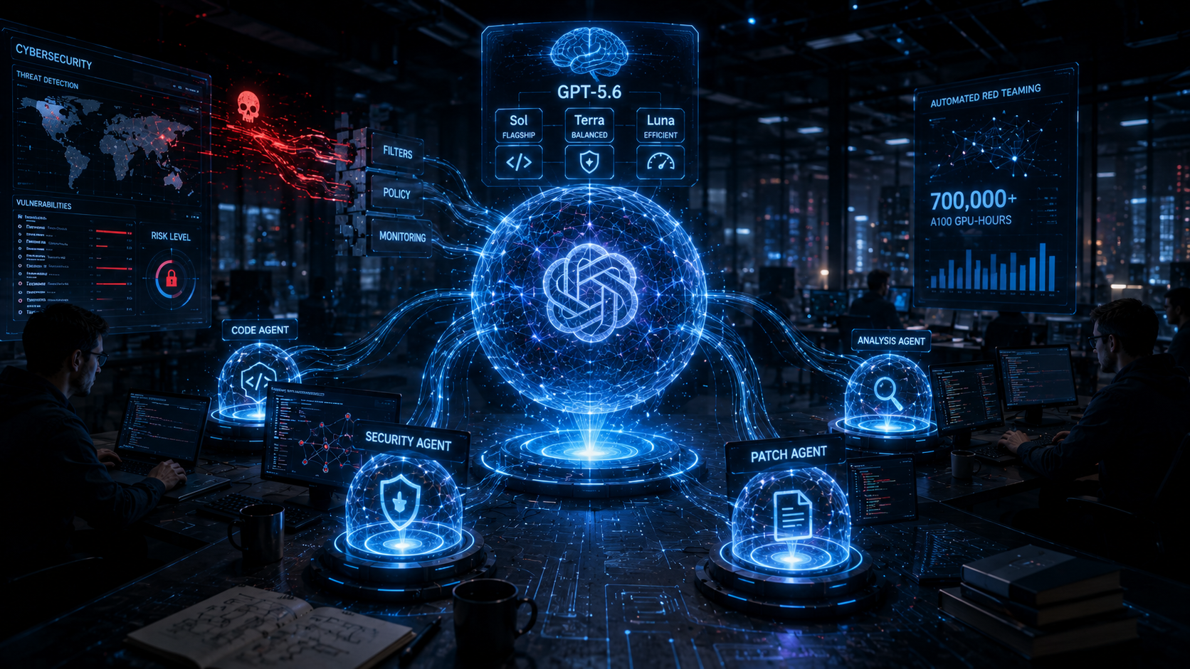 OpenAI показала GPT-5.6 Sol: новая модель идёт в кибербезопасность, кодинг и режим субагентов