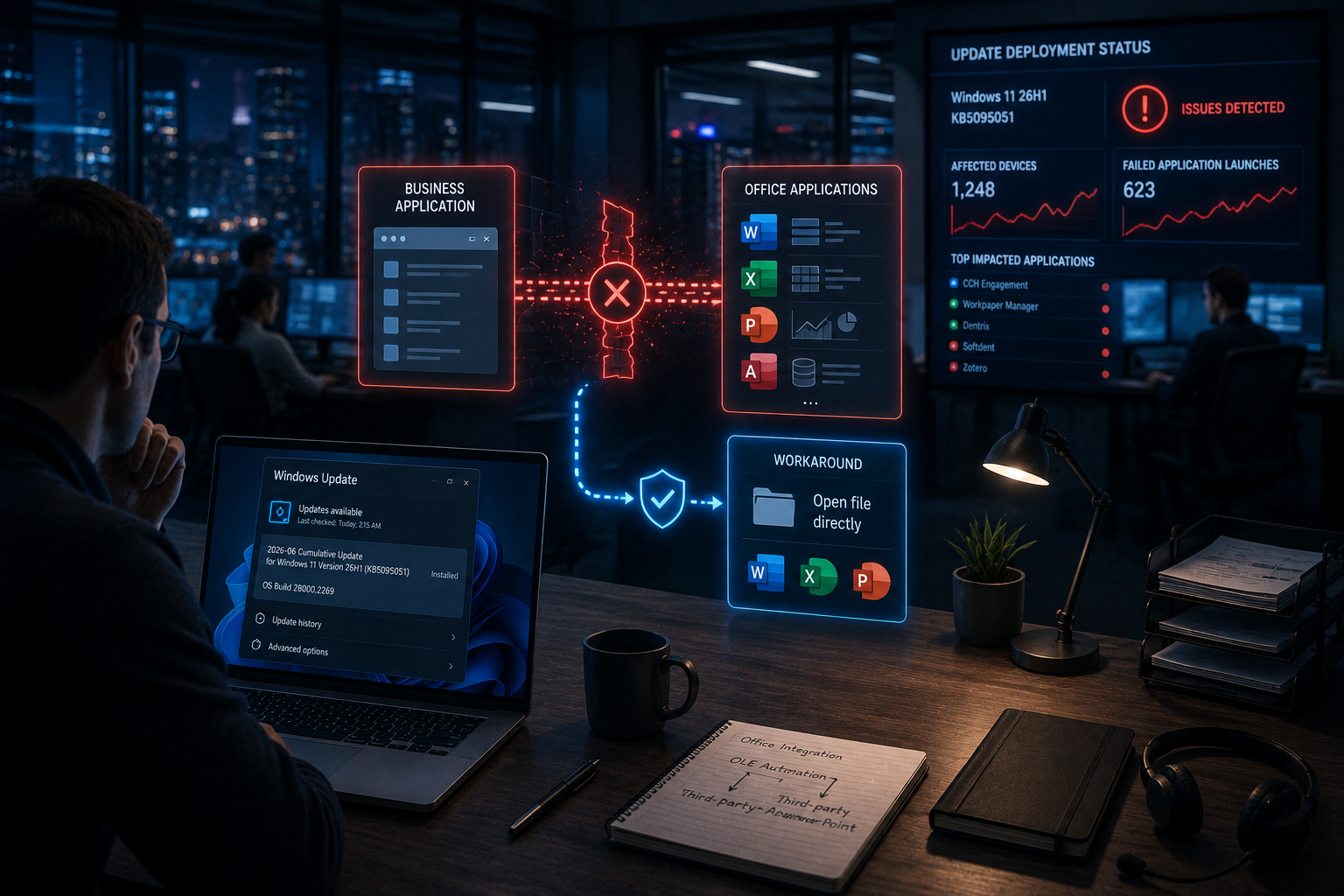 Июньское обновление Windows 11 сломало запуск Office из сторонних программ