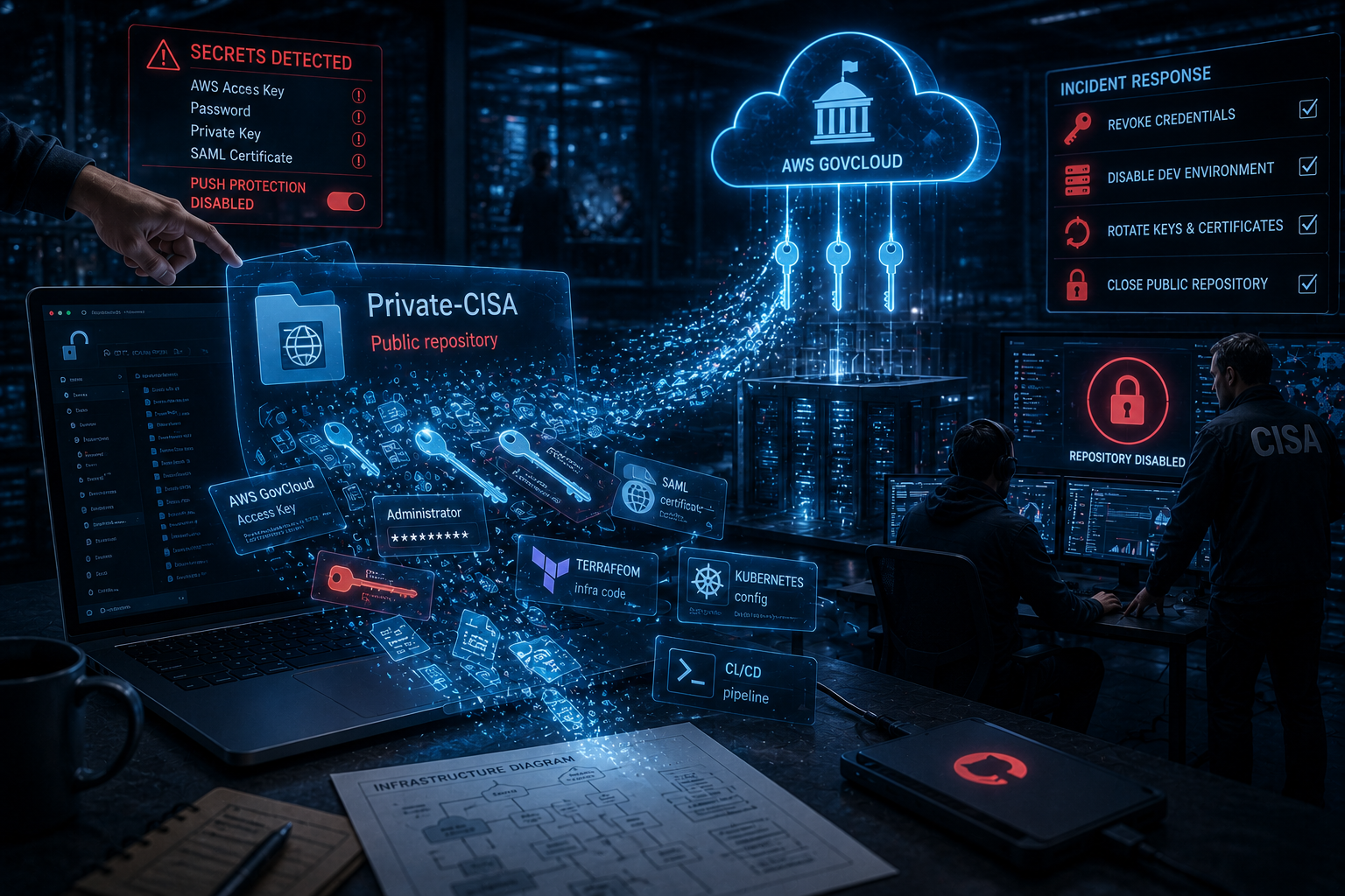 «Private-CISA» оказался публичным: ключи GovCloud утекли на GitHub