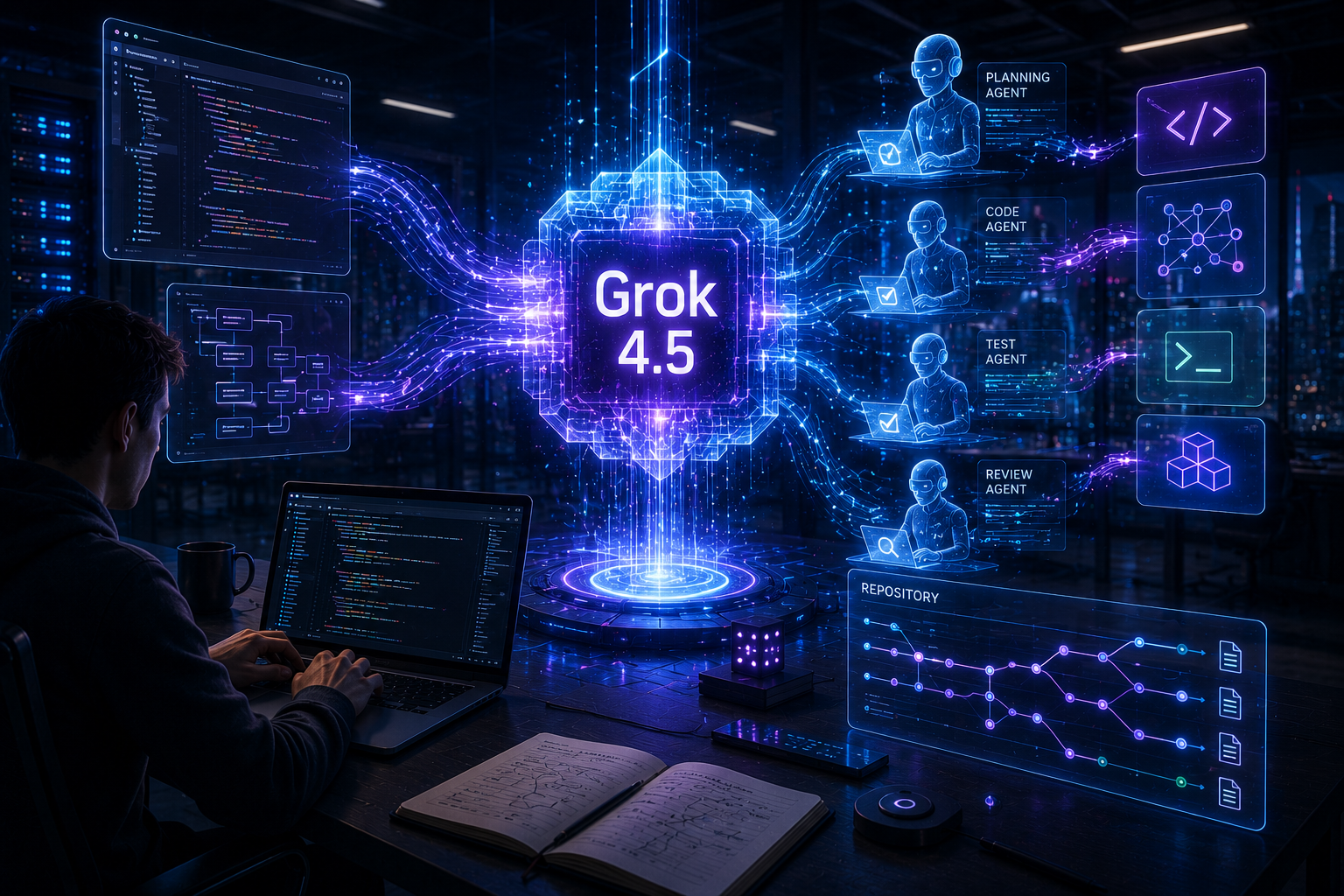 Grok 4.5 вышел: xAI выкатила модель для кодинга и агентов