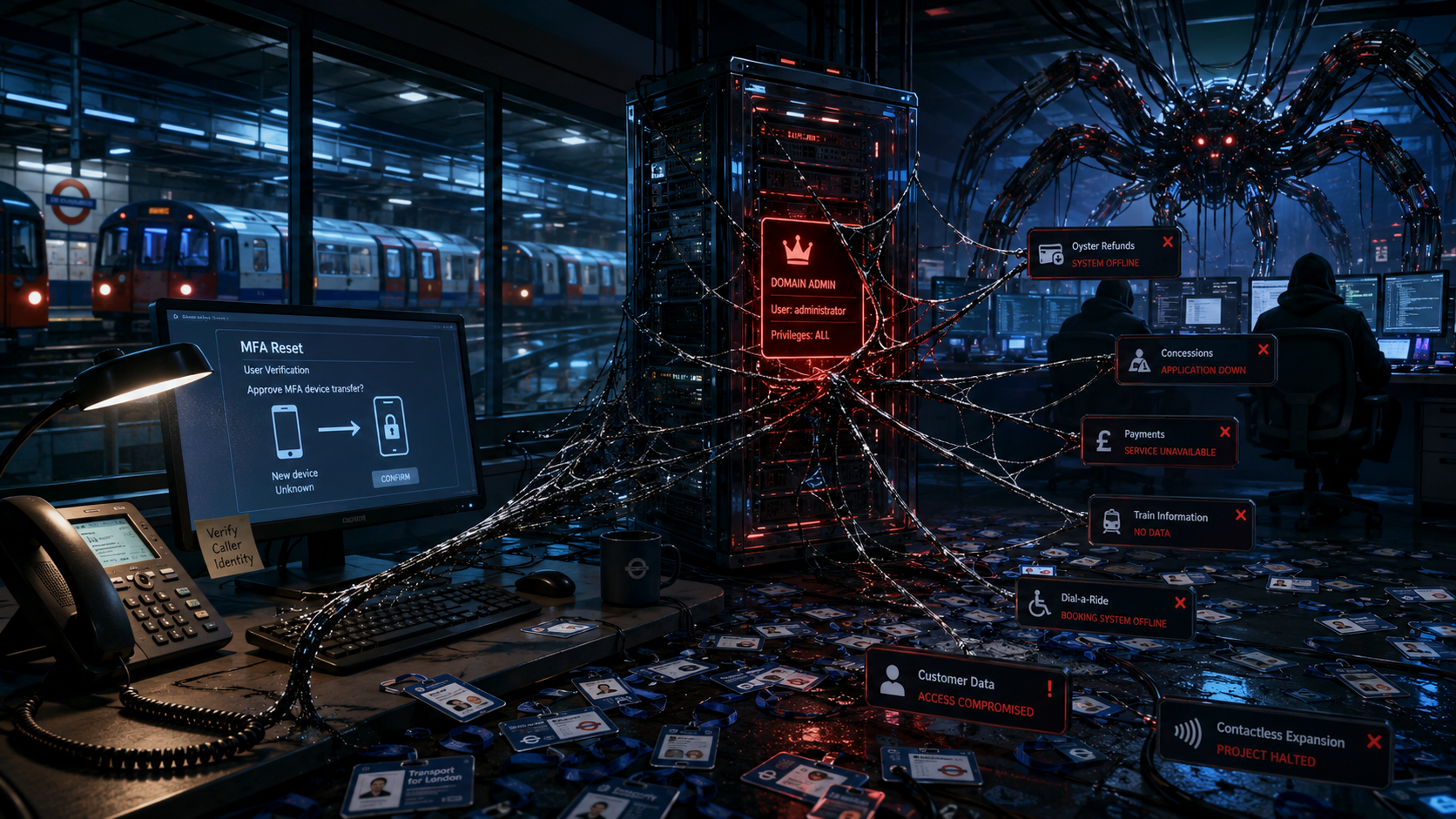 Scattered Spider получили по 5,5 года за взлом TfL