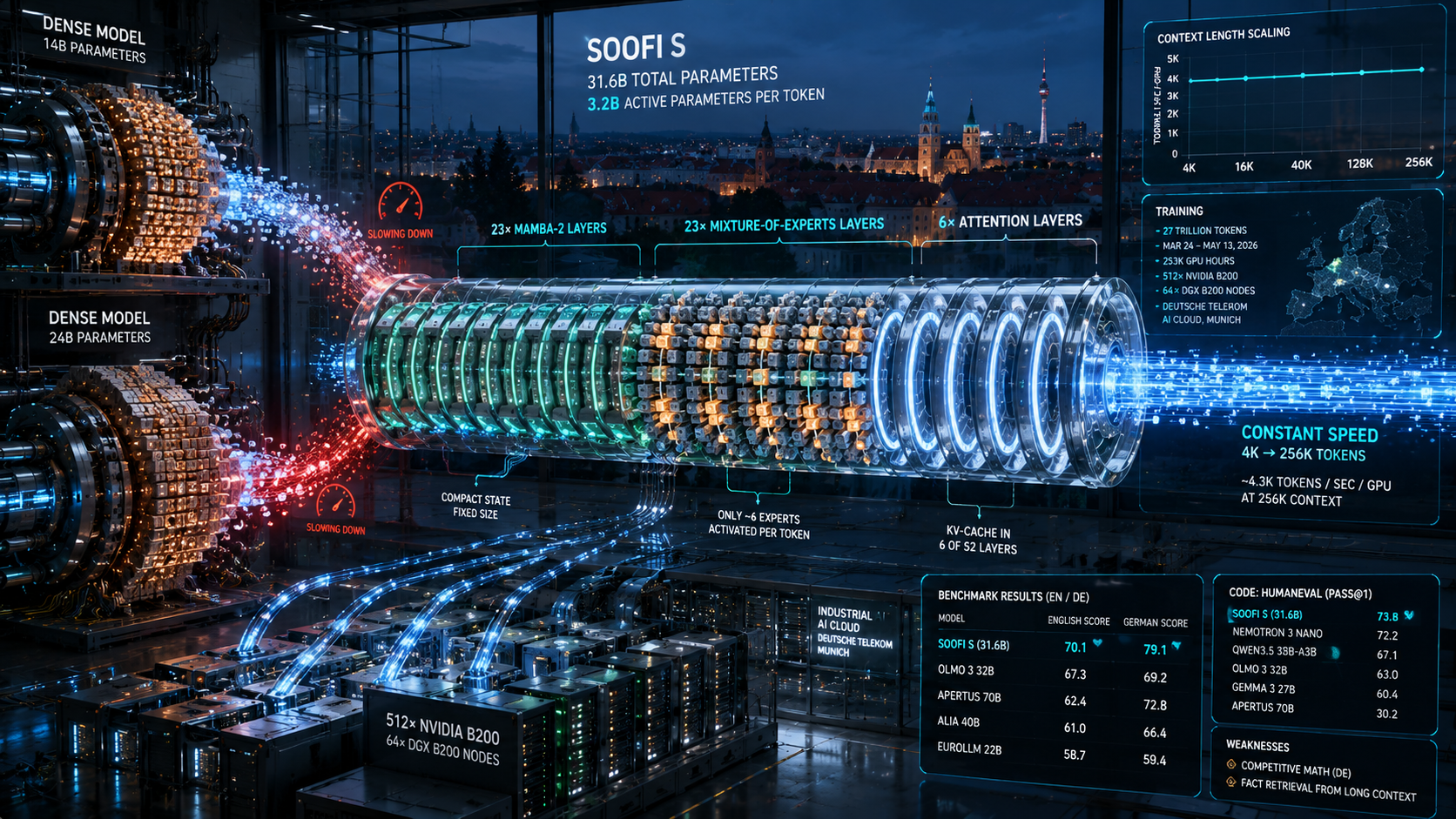 Soofi S обогнала OLMo и Apertus в тестах