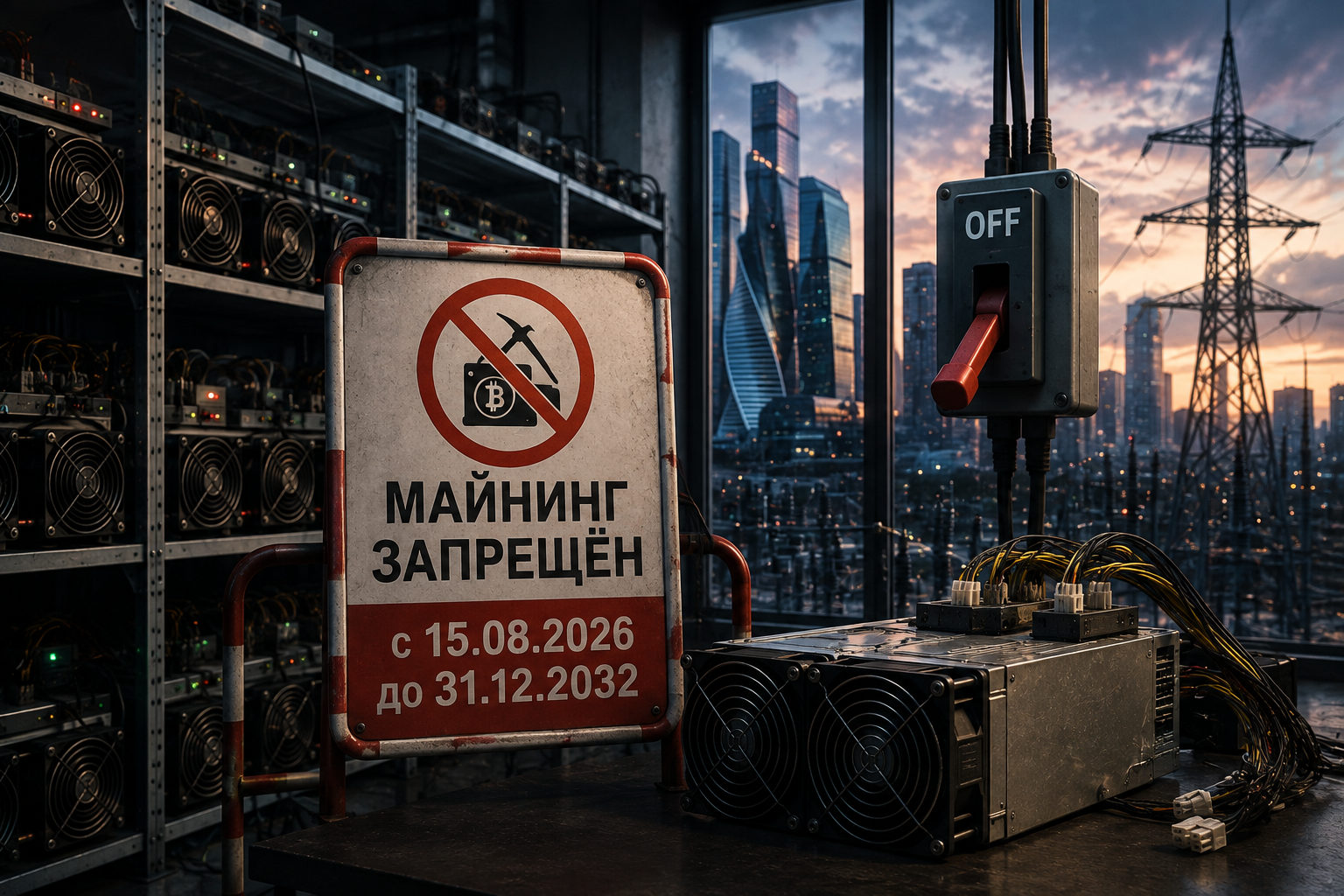 Майнинг отключат в Москве на шесть лет