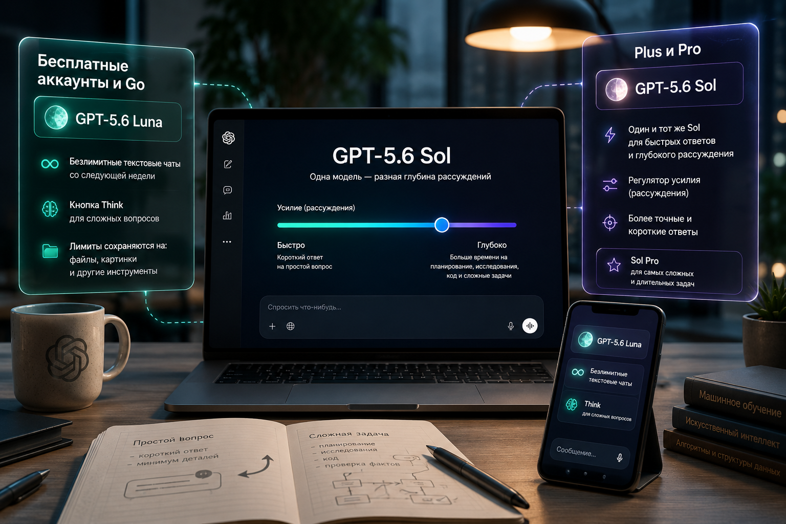 OpenAI переделала ChatGPT: бесплатным пользователям дадут безлимитные чаты, а Sol научили отвечать без лишней воды