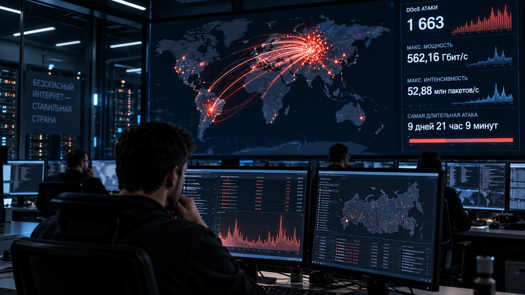 РКН отразил 1663 DDoS-атаки за август