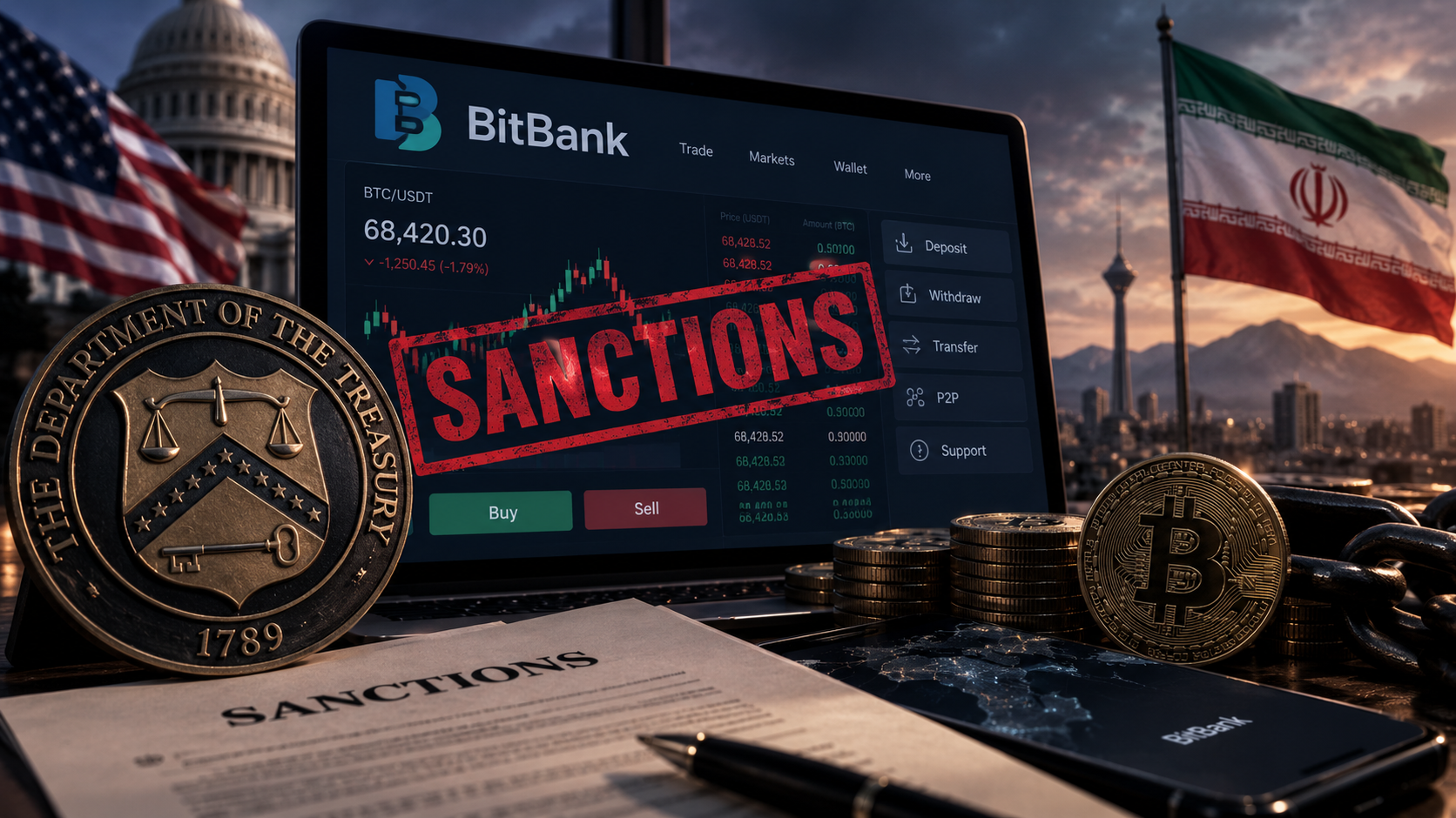 США внесли иранскую BitBank в санкционный список